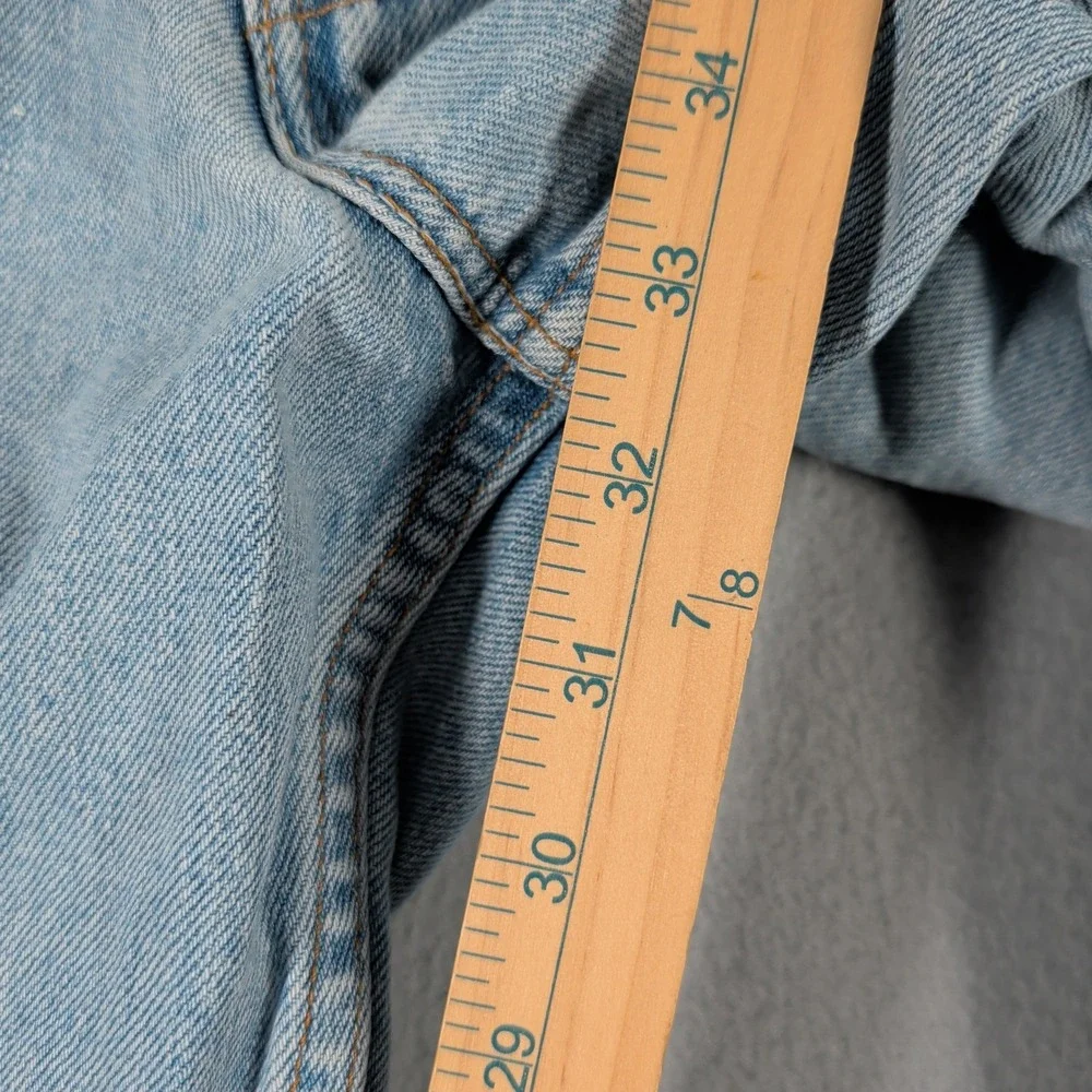 Levi's 560 Jeans Men 30x34 Light Blue Cotton Loose Fit Tapered Leg Denim‎